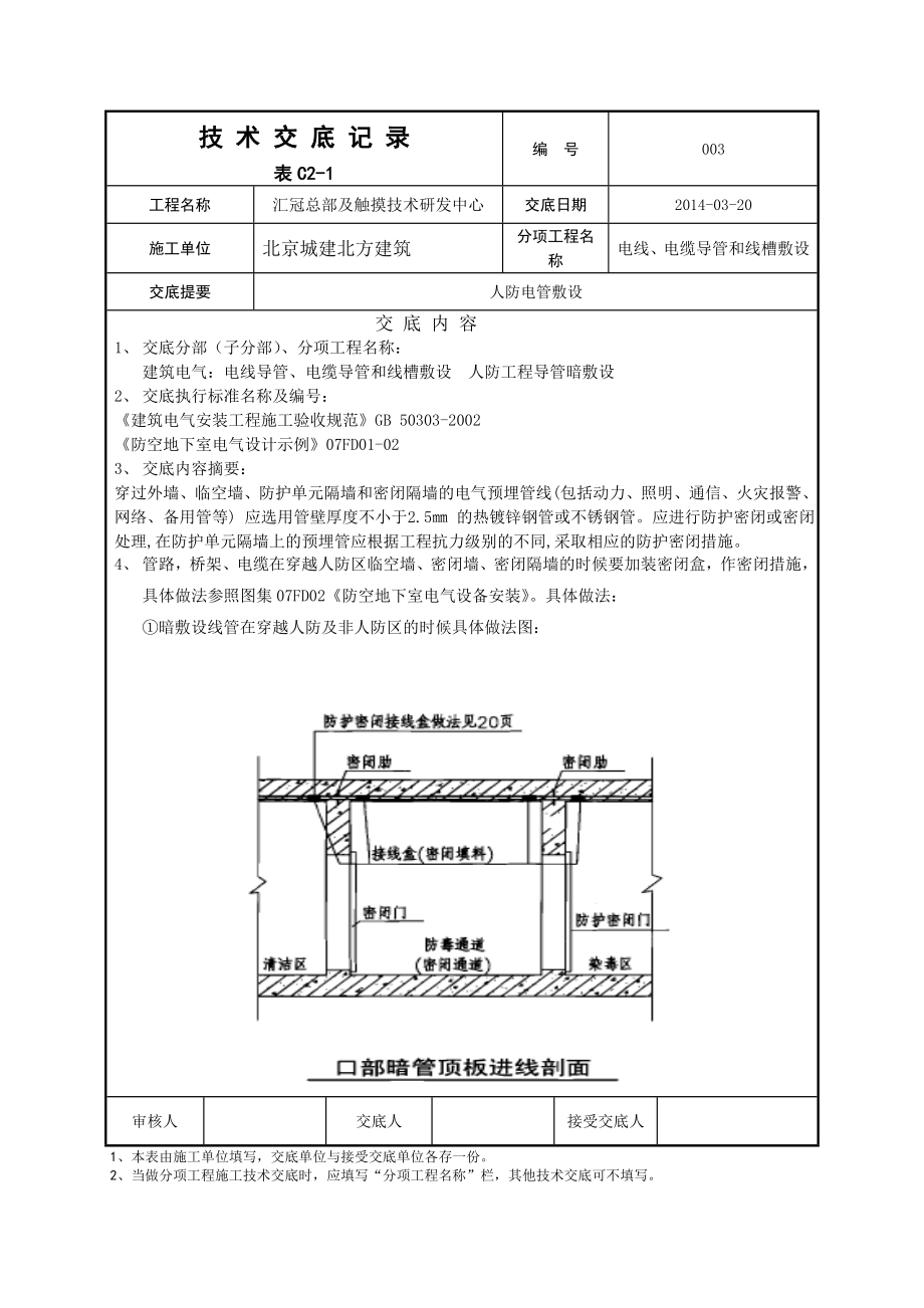 人防电气配管交底_第1页