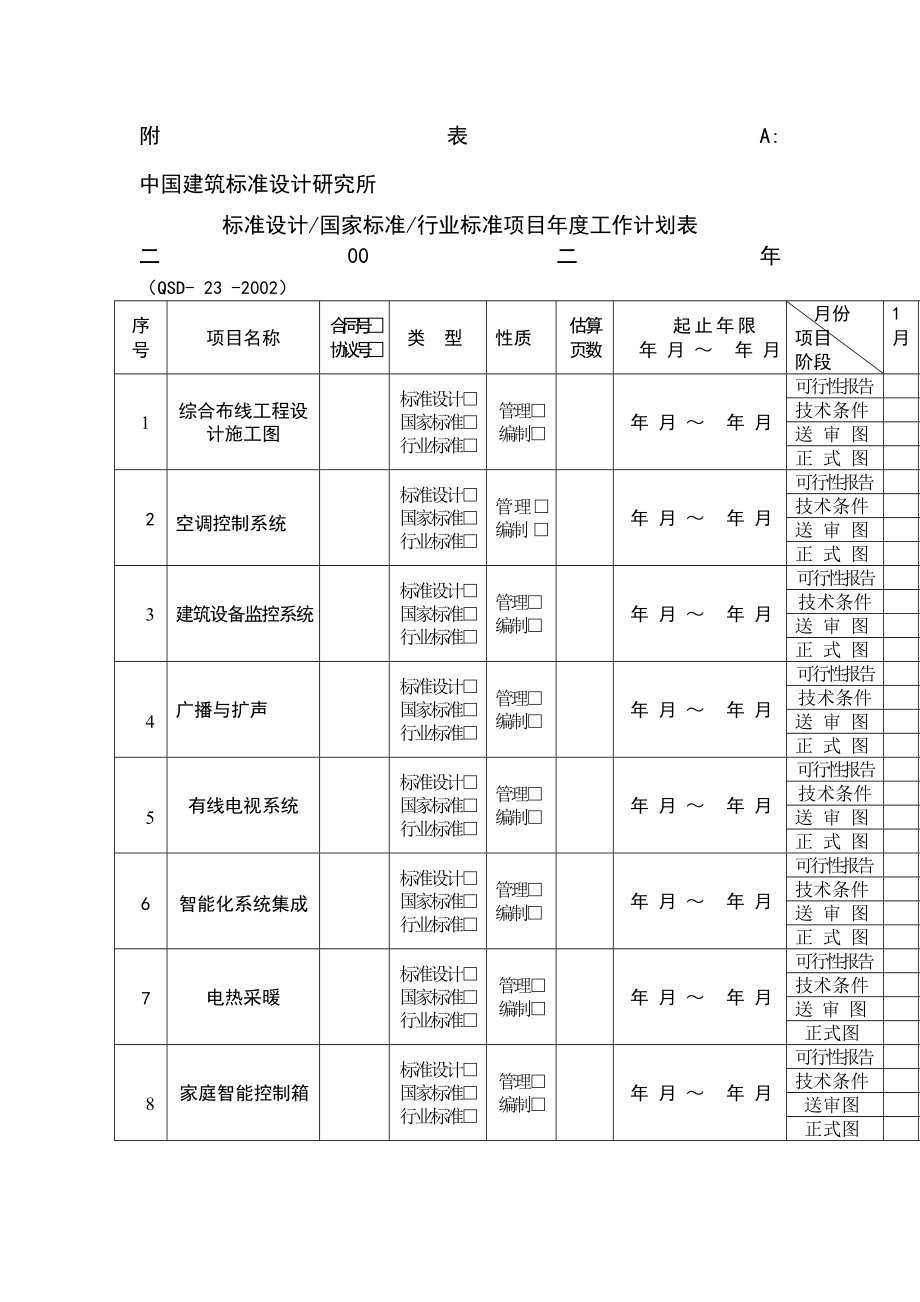 中国建筑标准设计研究所孙兰计划表_第1页