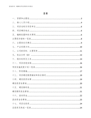 磷酸铁项目预算分析报告-（模板范本）