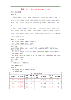 湖北省黃岡市麻城市七年級英語下冊 Unit 1 Can you play the guitar Section B（3a-self check）教學(xué)設(shè)計 （新版）人教新目標(biāo)版