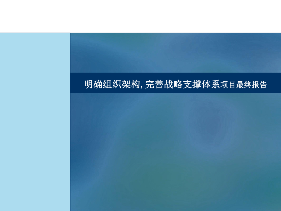 莱茵达置业-明确组织架构完善战略支撑体系项目最终报告-_第1页