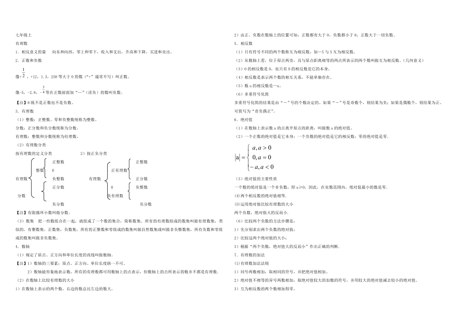 初中数学知识点总结(华师大)_第1页