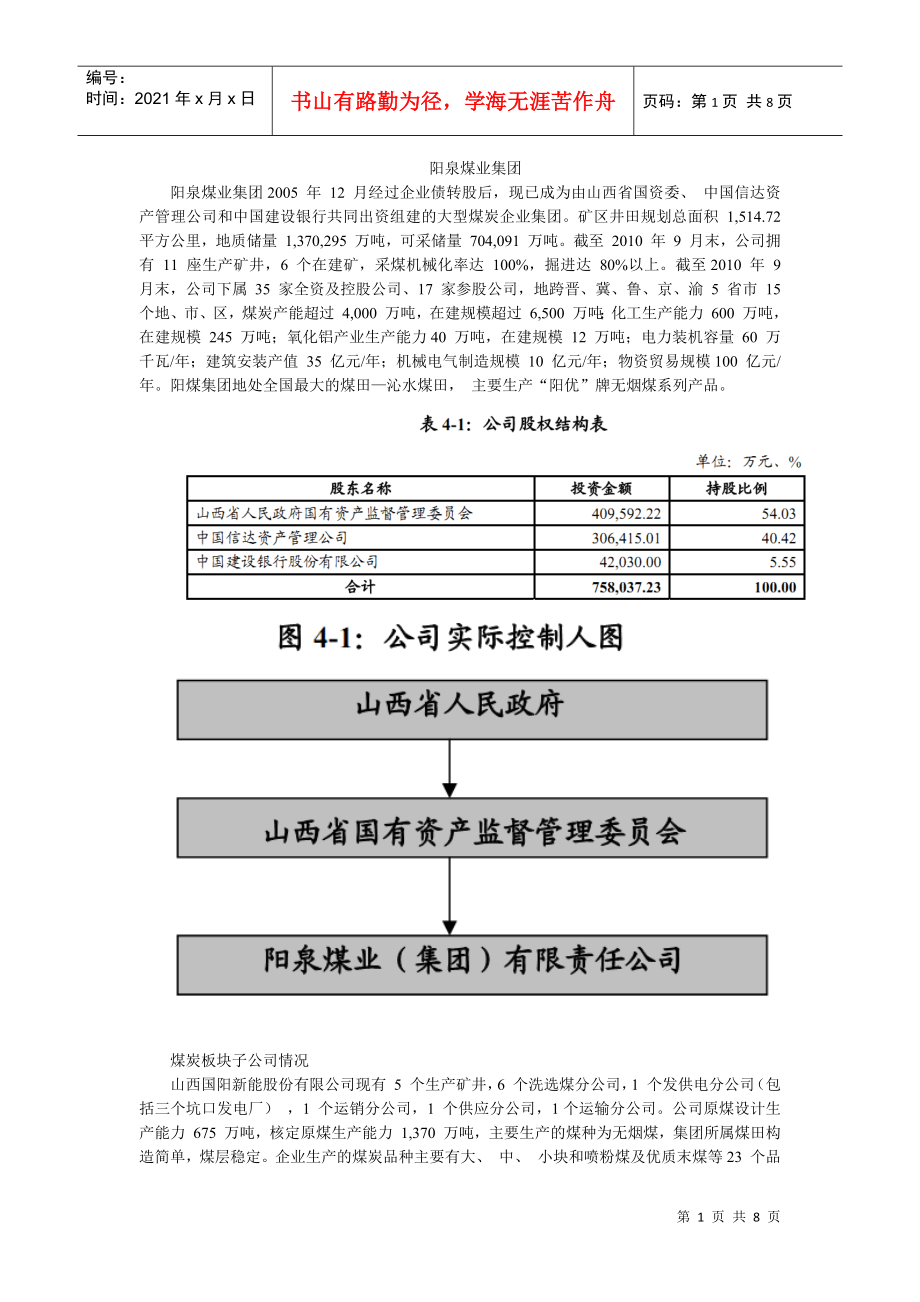 阳泉煤业集团_第1页
