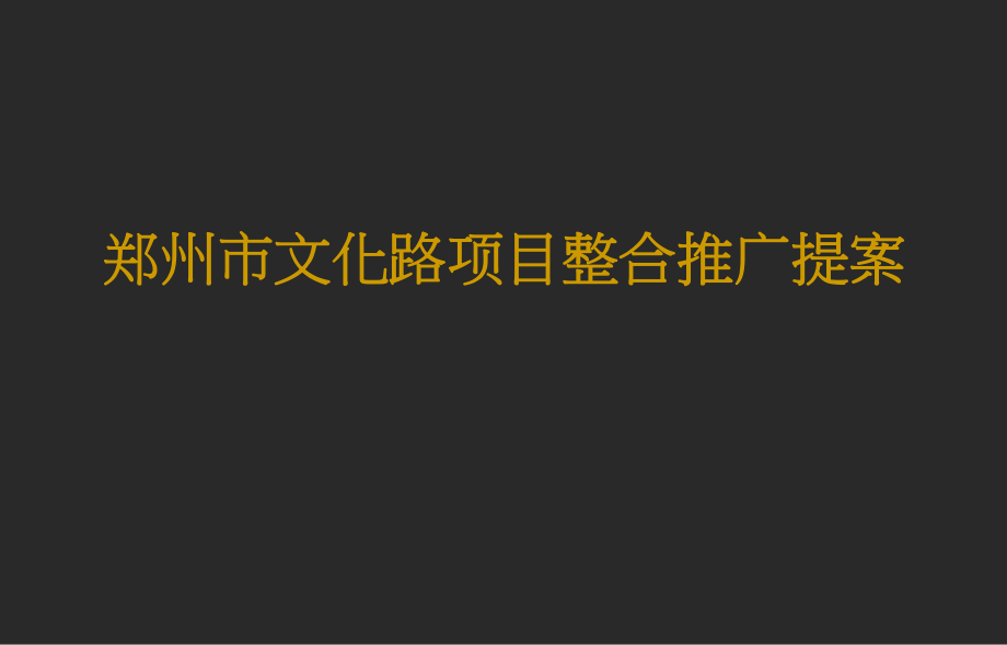 DCYX郑州文化路项目提案多平面_第1页