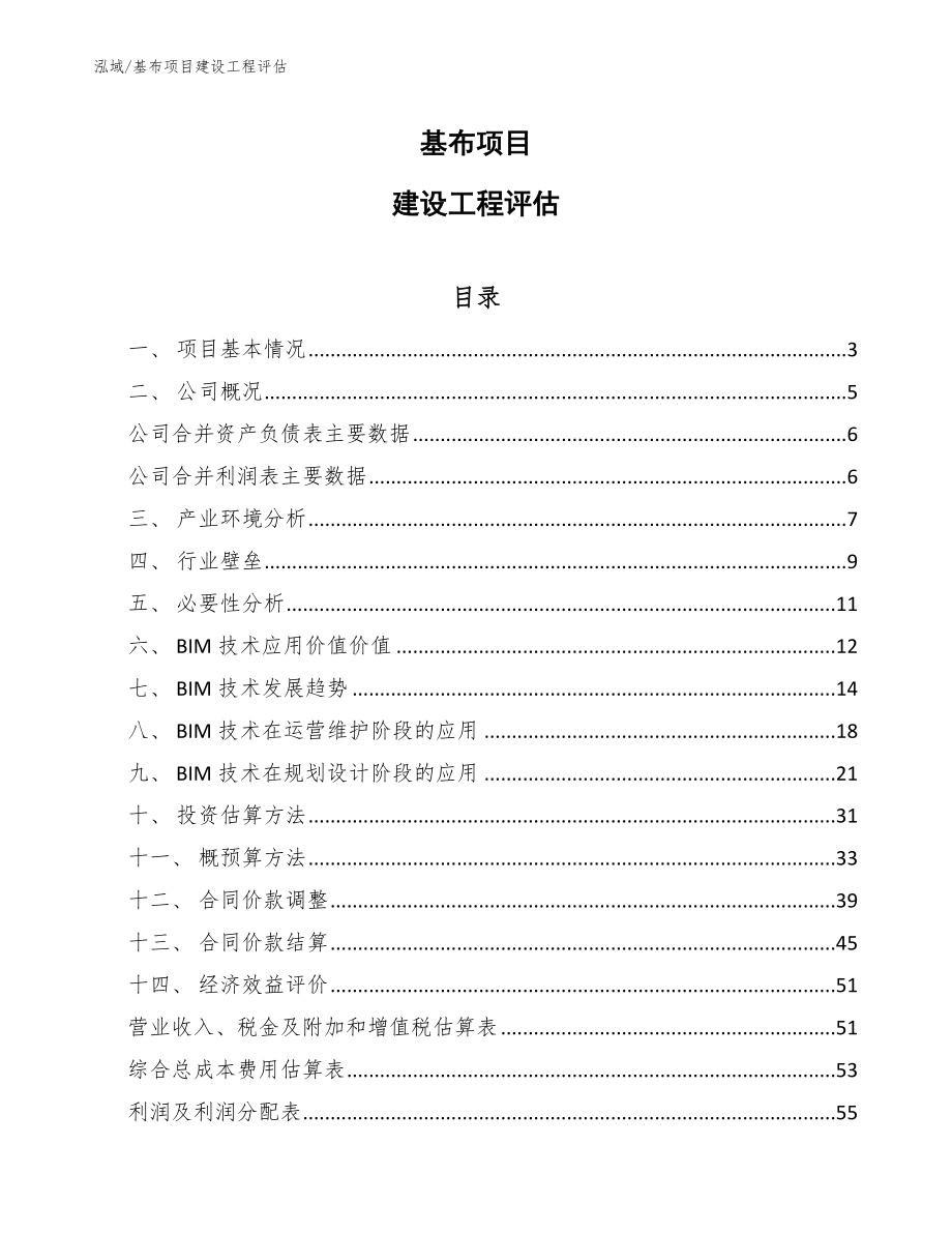 基布项目建设工程评估_第1页