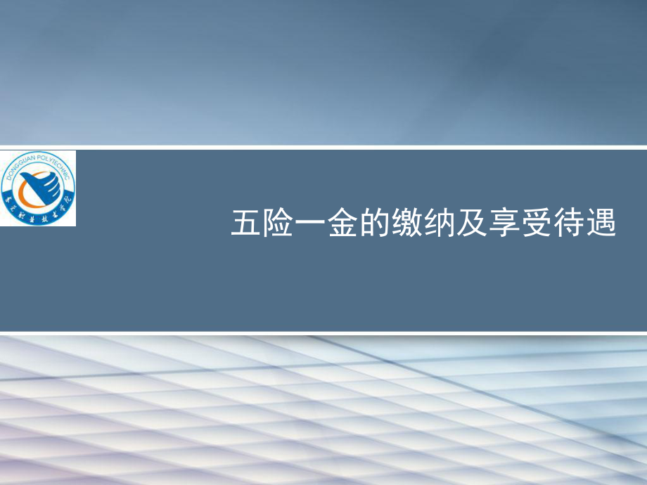 五险一金的缴纳及享受待遇_第1页