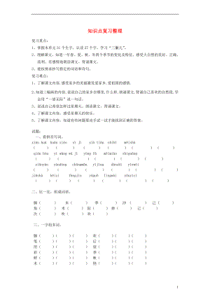 二年級(jí)語文上冊 知識(shí)點(diǎn)復(fù)習(xí)