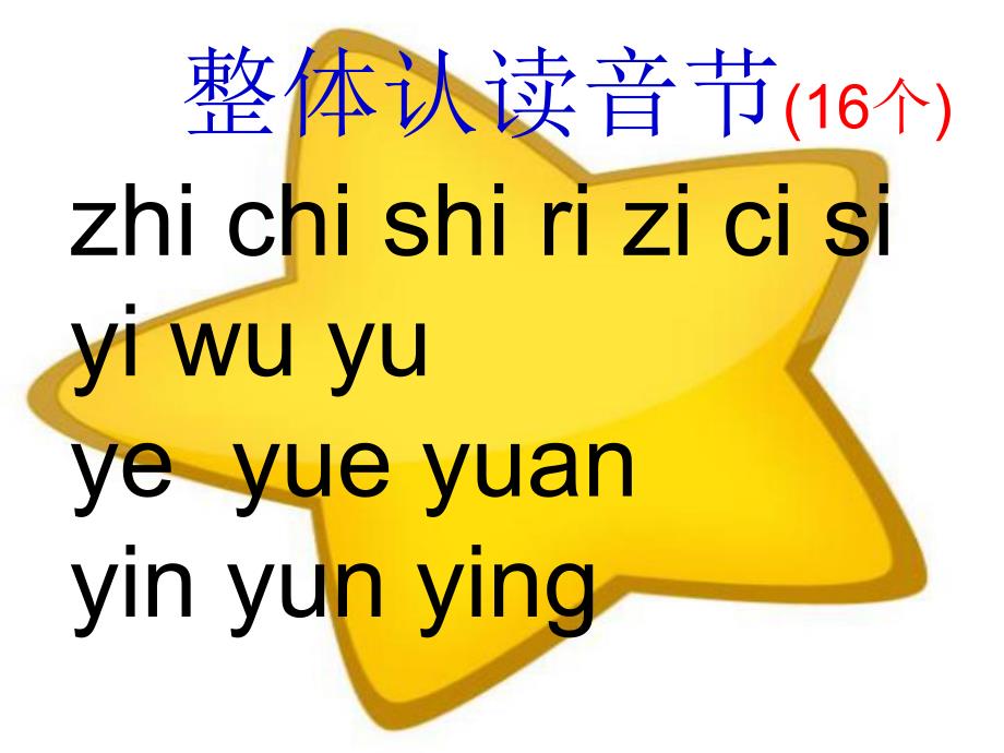 汉语拼音整体认读音节_第1页