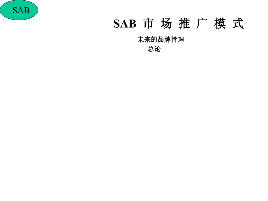 SAB市场推广模式PPT34未来的品牌管理(1)_第1页
