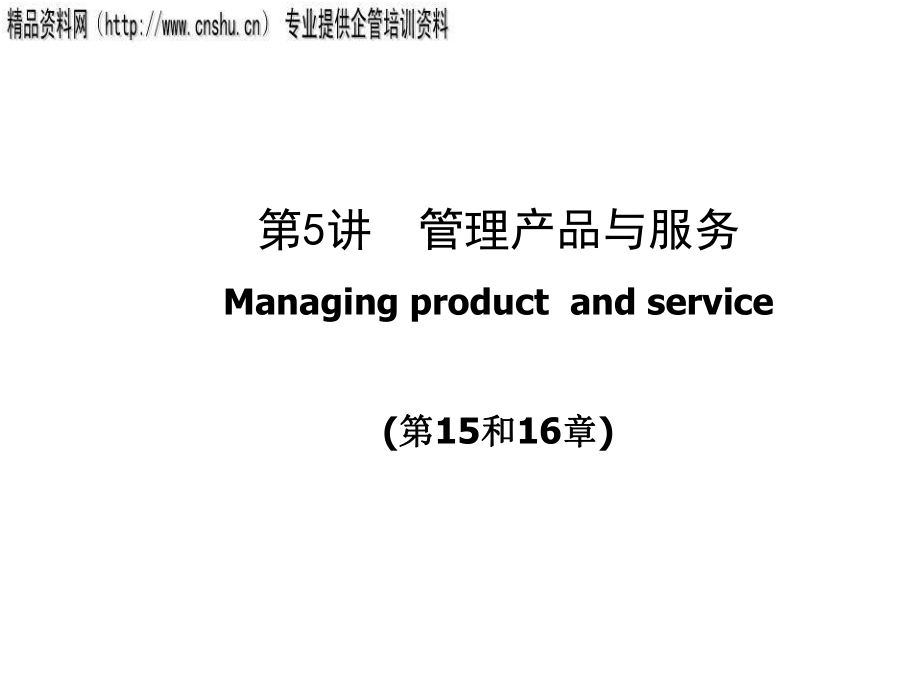 管理产品与服务研究报告_第1页
