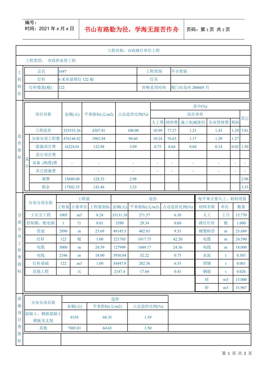 市政路灯工程3_第1页