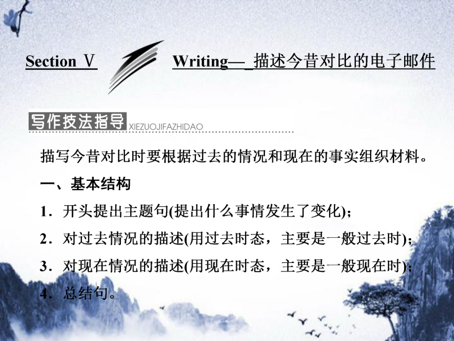 201x201x高中英语Module6OldandNewSectionWriting描述今昔对比的电子邮件外研版必修_第1页