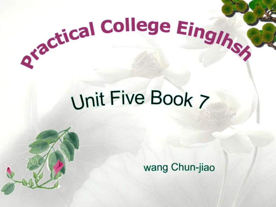 21世纪大学实用英语综合教程第四册7单元课后习题答案_第1页