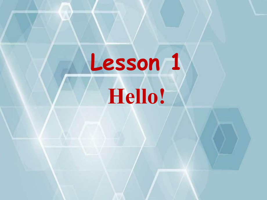 三年级英语上册Lesson1Hello课件1冀教版_第1页