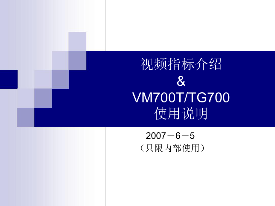 VM700TTG700视频测试仪使用说明_第1页