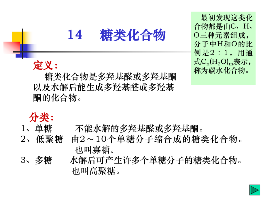 《很不错的糖类讲义》PPT课件_第1页