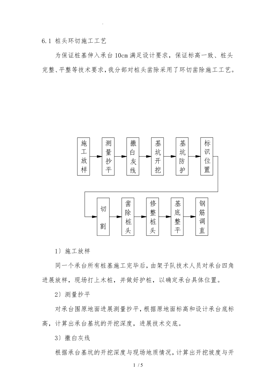 桩头破除环切工艺流程图片