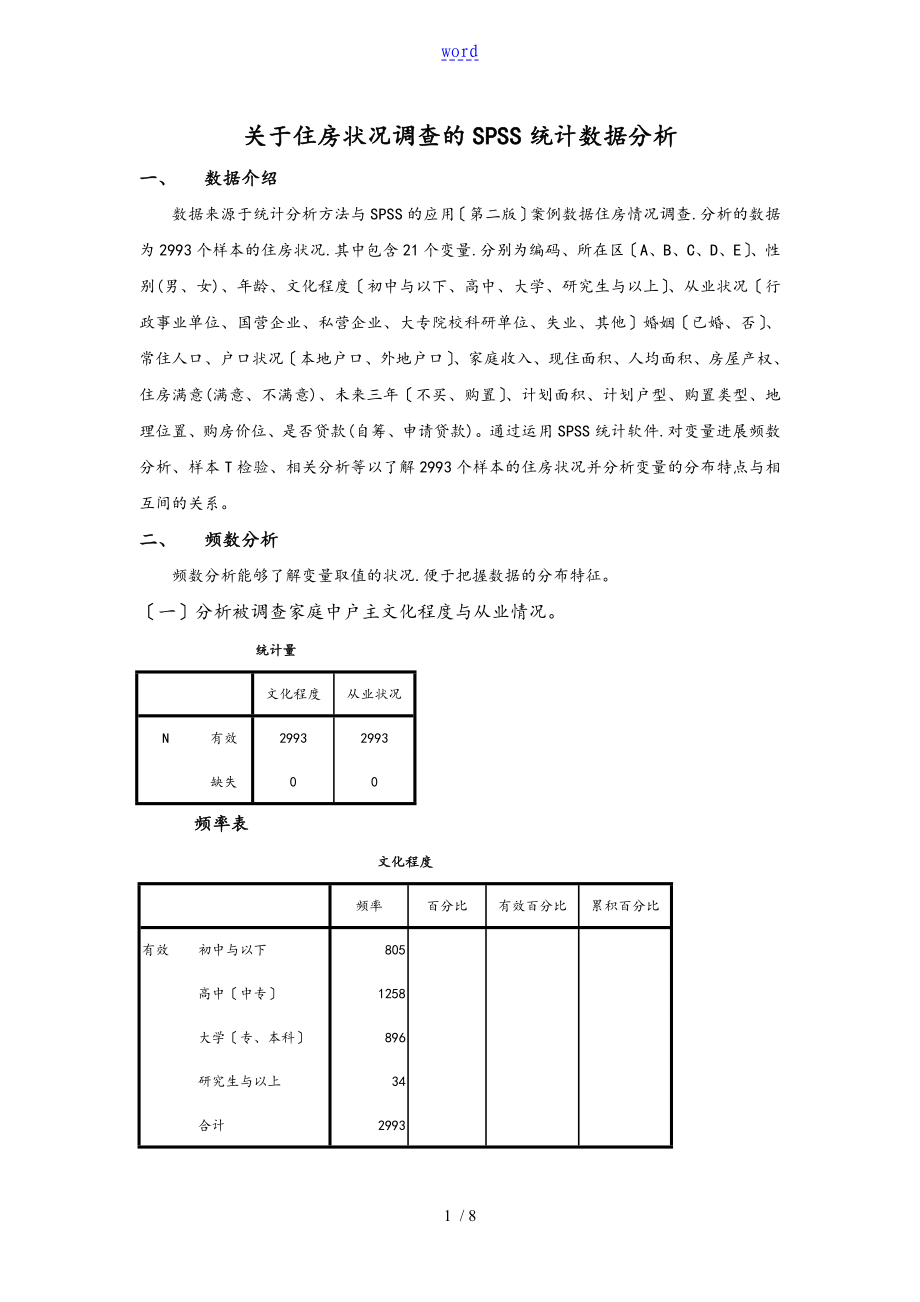 spss期末论文设计正稿子_第1页