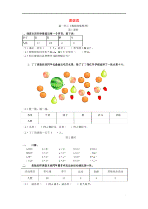 2016春二年級(jí)數(shù)學(xué)下冊 課課練（無答案） 新人教版