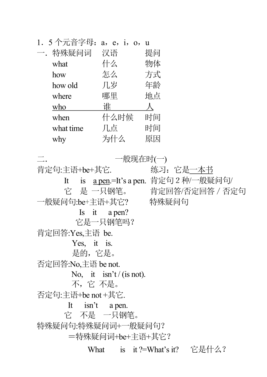 特殊疑问词有哪些图片