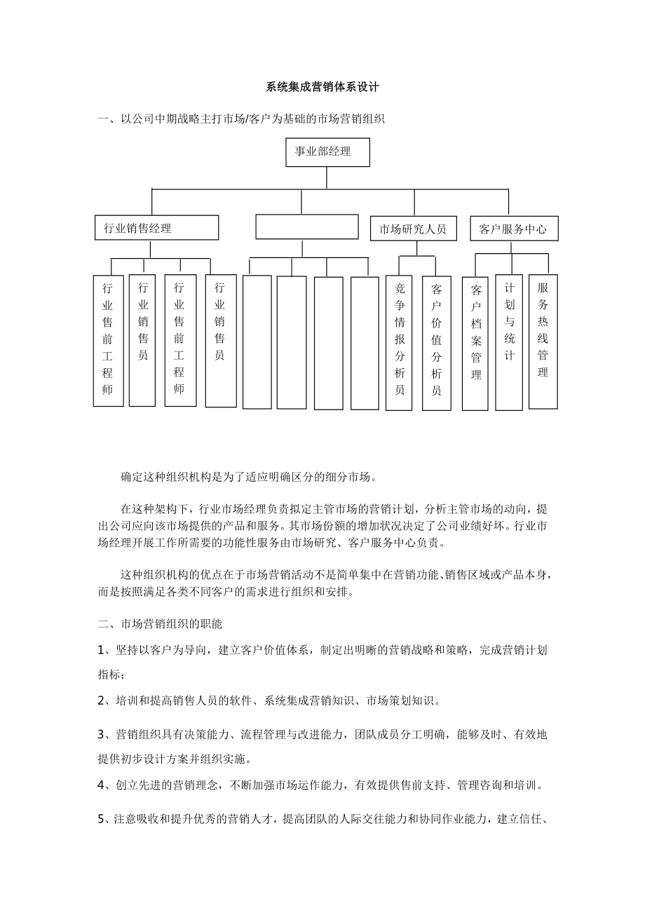 系统集成营销体系设计_第1页