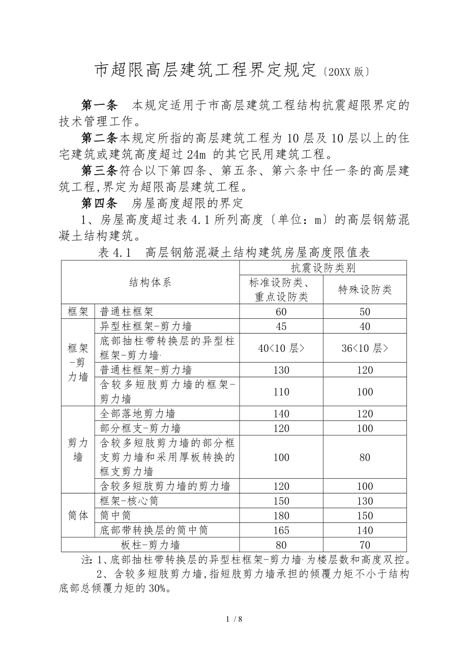 重庆市超限高层建筑工程界定规定版_第1页
