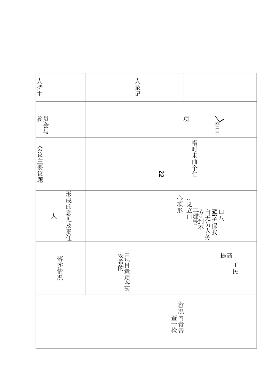 工会劳动保护工作会议记录_第1页