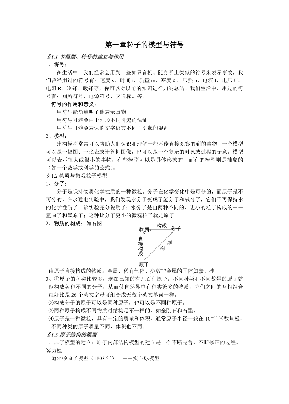 浙教版科学八年级下第一章复习资料_第1页