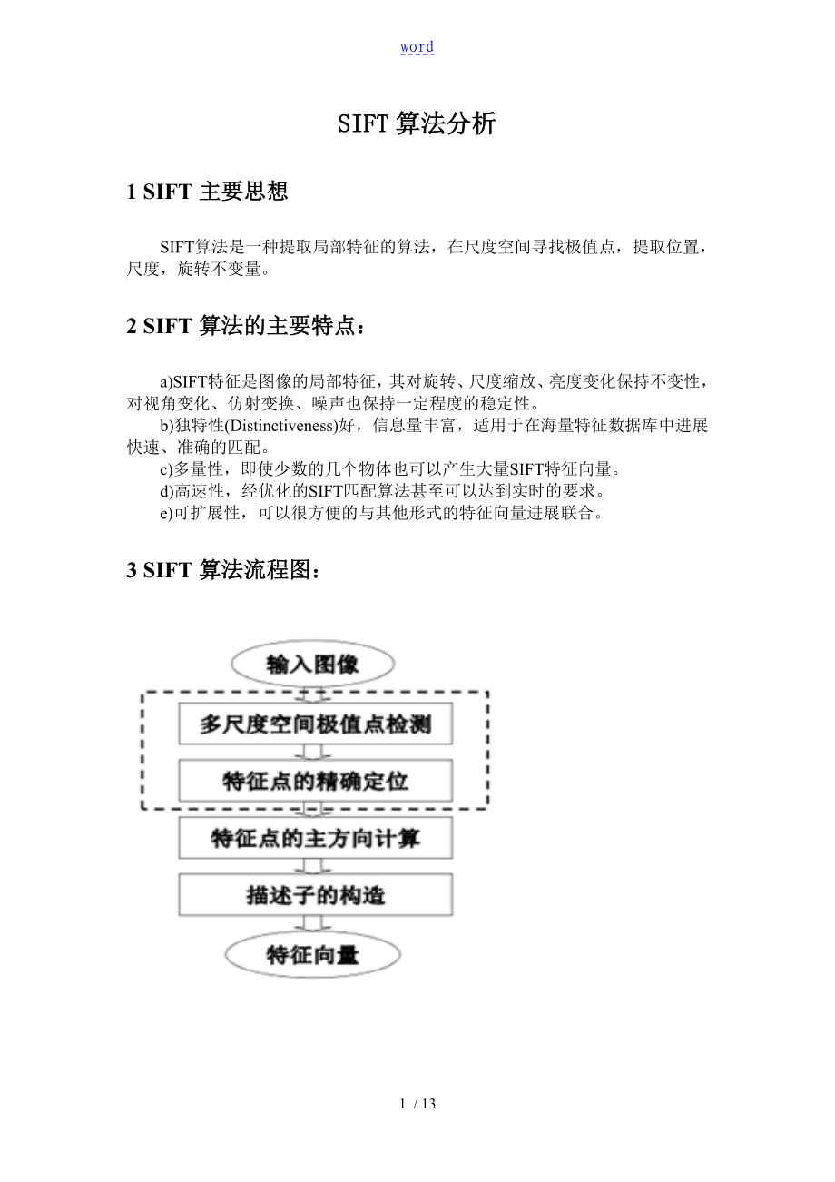 SIFT算法分析报告_第1页