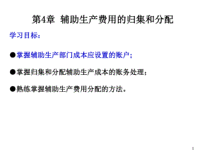 成本会计 辅助生产费用的归集与分配课件