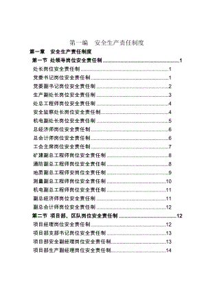 第一編安全生產(chǎn)責(zé)任制度