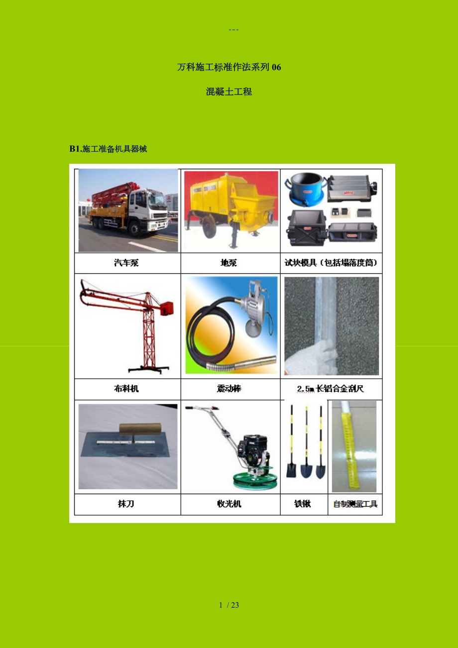 萬科施工標(biāo)準(zhǔn)做法系列06~【混凝土工程】_第1頁