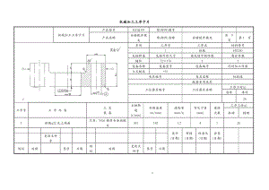 合鑄銑開(kāi)撥叉工序過(guò)程卡片