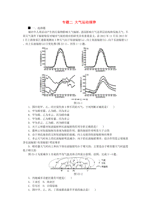 (公用)高考復(fù)習(xí)方案】（全國通用）2016高考地理二輪復(fù)習(xí) 專題二 大氣運(yùn)動(dòng)規(guī)律限時(shí)集訓(xùn)