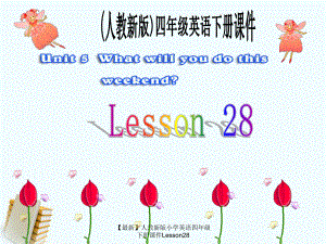 最新人教新版小学英语四年级下册课件Lesson28