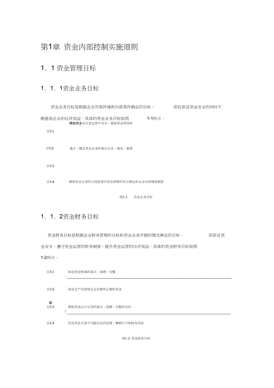 财务内部管控资金内部控制实施细则_第1页