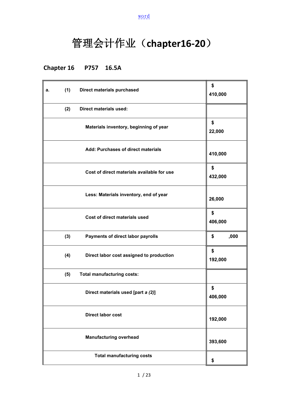 會計學-企業(yè)決策的基礎 問題詳解_第1頁