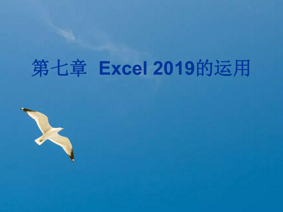 第七章Excel2003的使用ppt课件_第1页