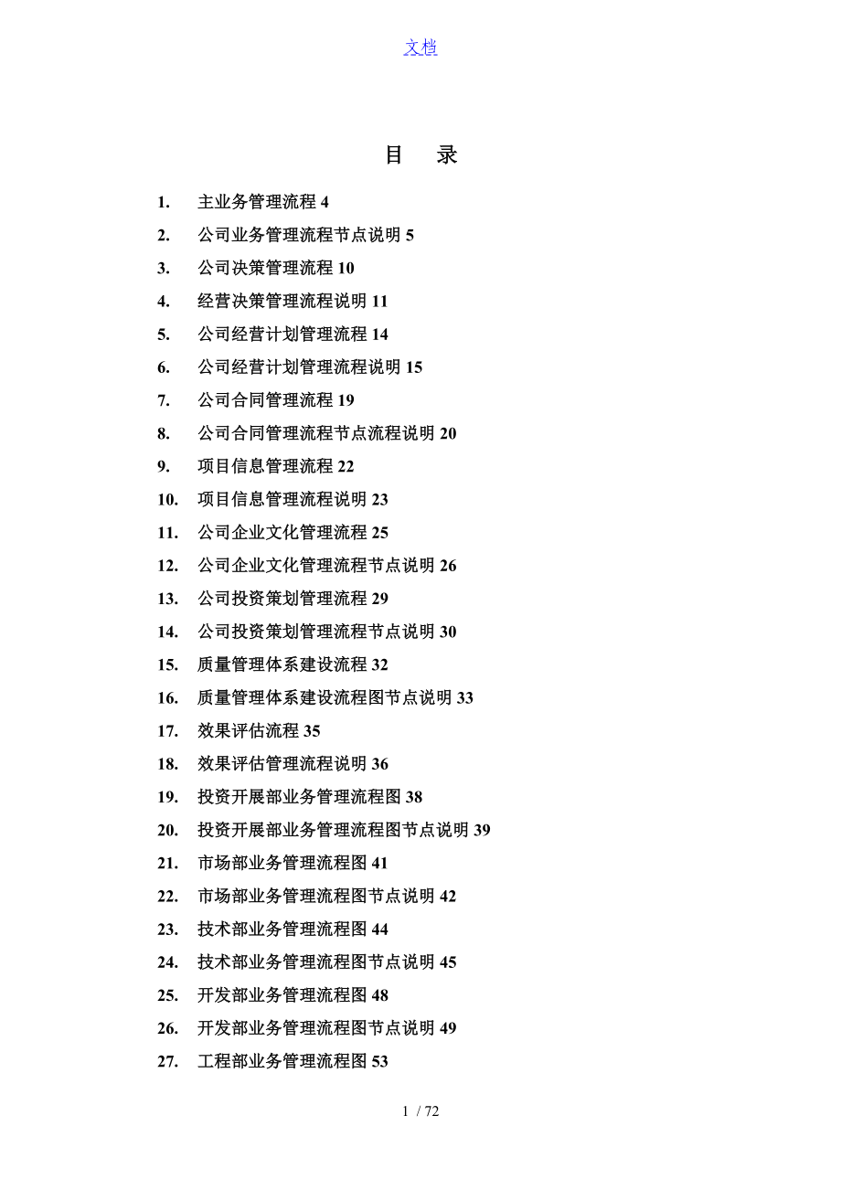 房地产企业主要业务流程汇总情况_第1页