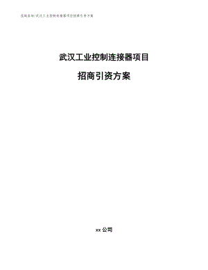 武汉工业控制连接器项目招商引资方案