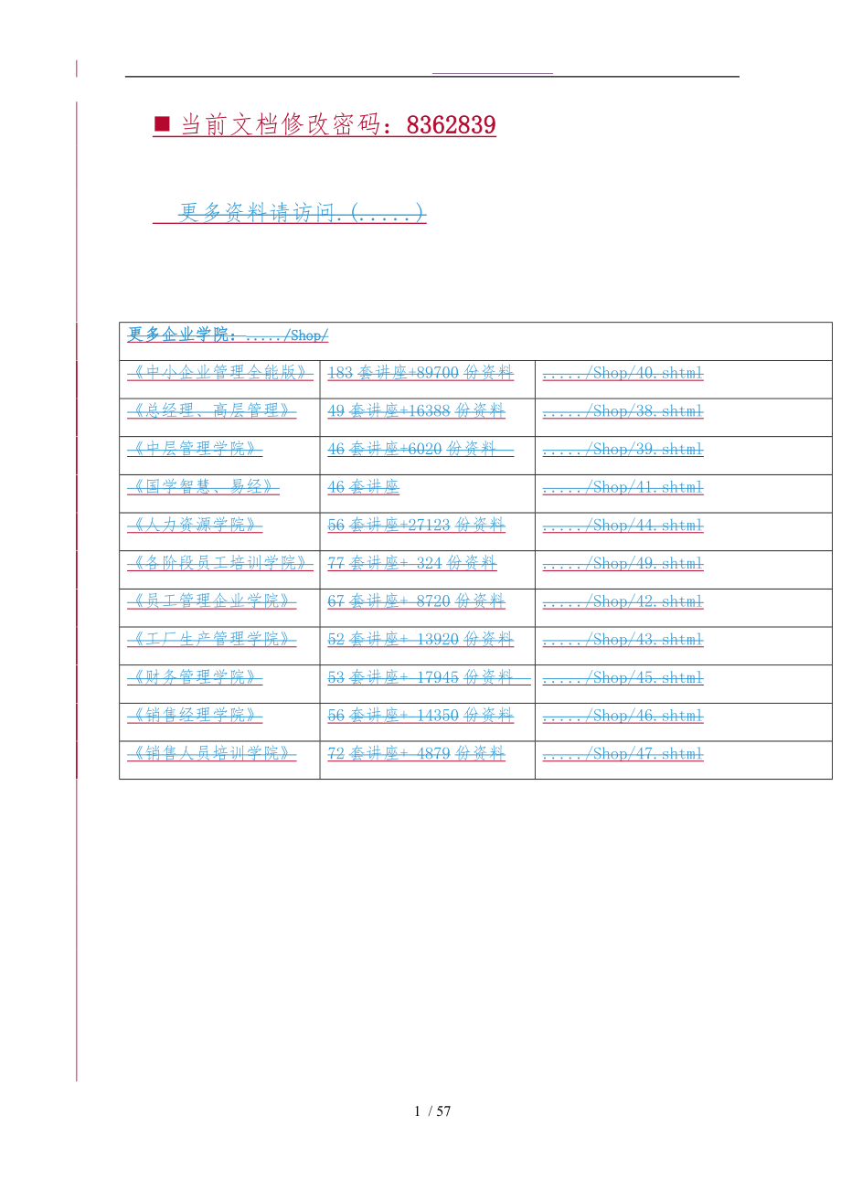 唐都客户服务基本执行手册范本_第1页