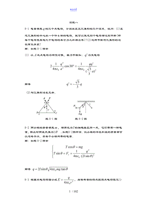 大学物理课后习题问题详解(赵近芳)下册46353