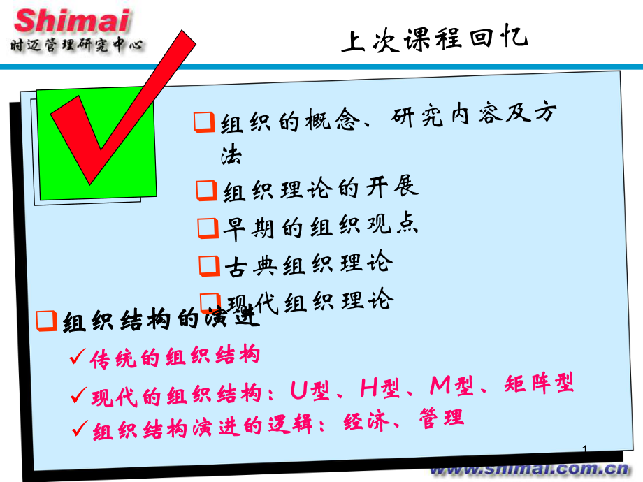 组织结构的概念、研究内容及方法_第1页