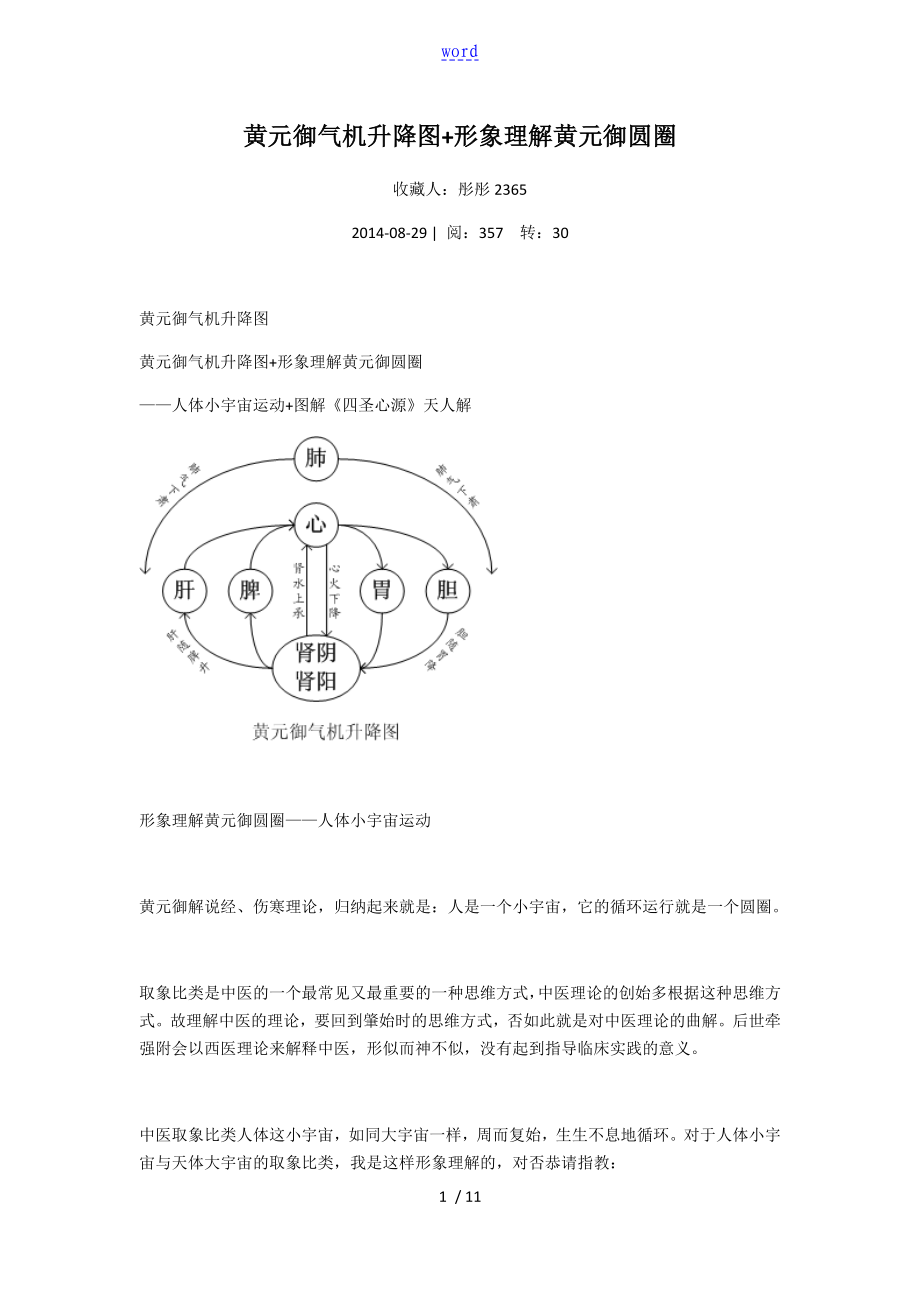 黄元御气机升降图+形象理解黄元御圆圈_第1页