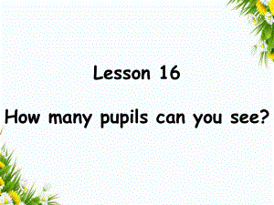 Lesson16Howmanypupilscanyousee课件1