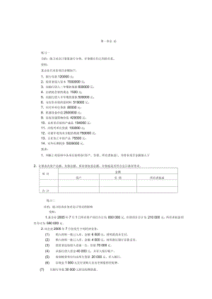 《初級(jí)財(cái)務(wù)會(huì)計(jì)學(xué)》習(xí)題