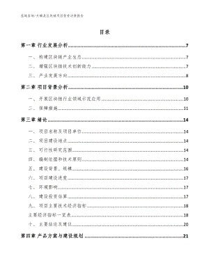 天镇县区块链项目投资决策报告（范文）
