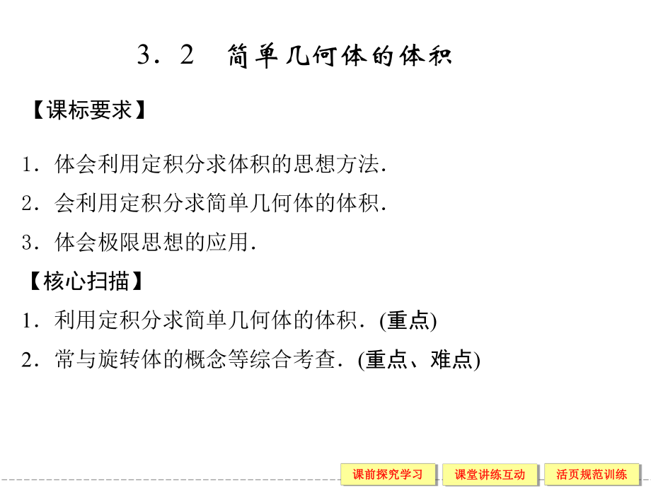 4.3.2定积分的简单应用体积课件_第1页