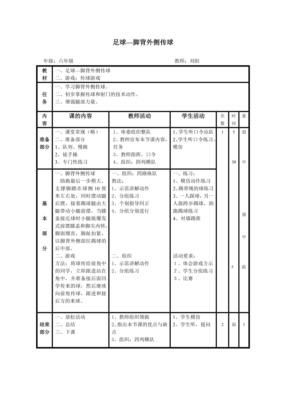 足球—脚背外侧传球_第1页