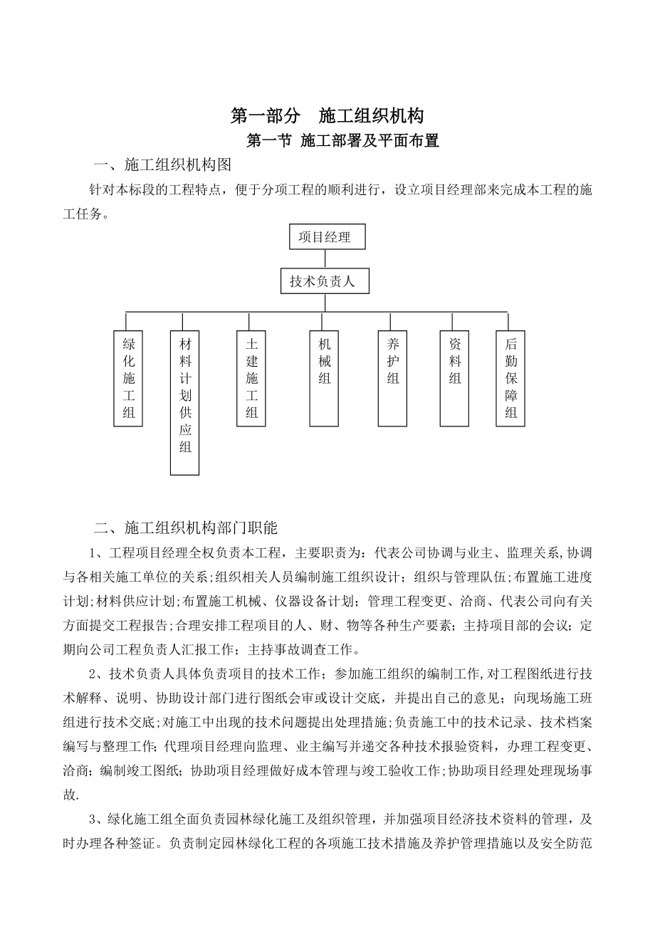 园林绿化施工组织设计方案_第1页